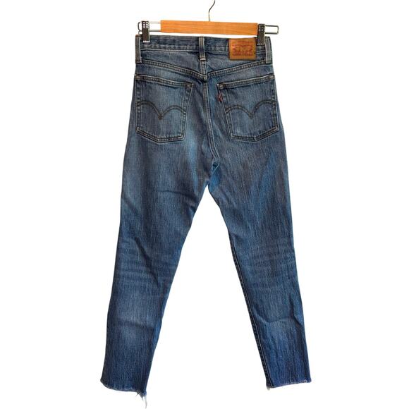 Levi's White Cone Denim Slim Medium Wash Jeans - size 24 - Picture 2 of 6